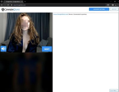 18yo Teen nip slip on omegle cam