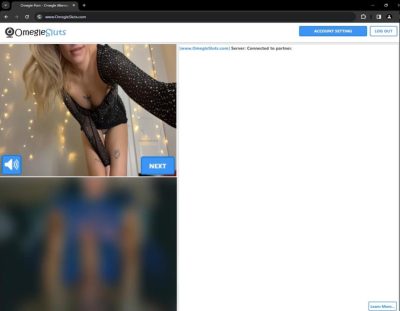 Sexy young girl in dress exposes underwear on Omegle
